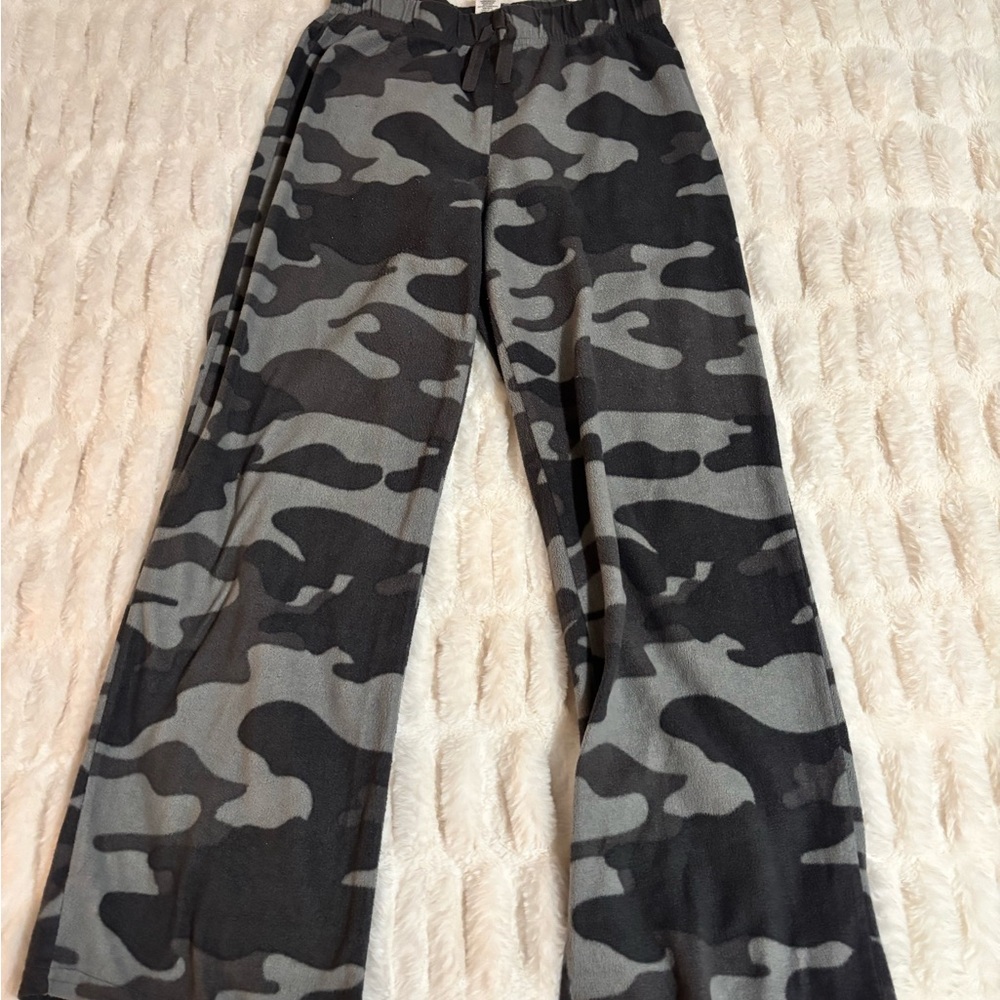 Eddie Bauer Gray and Black Joggers with Camouflage Pattern